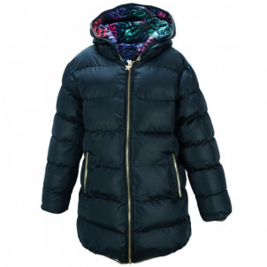 Μπουφάν Δύο Όψεων Μαύρο Πολύχρωμο Εβίτα 187008