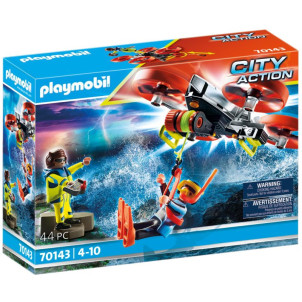 Playmobil Επιχείρηση Διάσωσης Δύτη Με Drone (70143) 