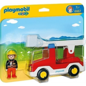 Playmobil Πυροσβέστης με Κλιμακοφόρο Όχημα 6967 #787.342.152, narlis.gr