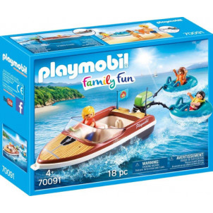 Playmobil Ταχύπλοο Σκάφος Με Φουσκωτές Κουλούρες (70091)