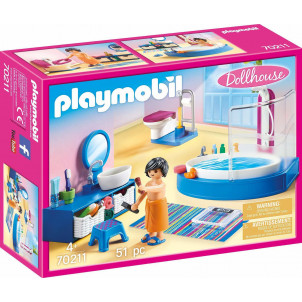 Playmobil Dollhouse - Πολυτελές Λουτρό με Μπανιέρα 70211, narlis.gr