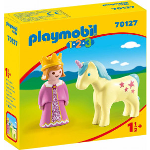 Playmobil 1-2-3 Πριγκίπισσα με Μονόκερο 70127 narlis