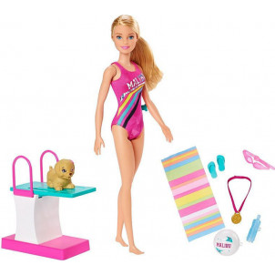 Barbie Κολυμβήτρια Κούκλα (GHK23)