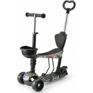 Moni Παιδικό Πατίνι 2 σε 1 Pixy Black, 2024