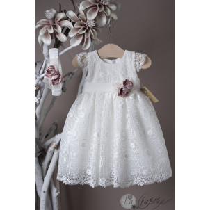 Ολοκληρωμένο σετ βάπτισης κορίτσι La Christine 21Κ429 narlis.gr