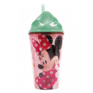 Πλαστικό Παγούρι - Ποτήρι Minnie Disney (Με καλαμάκι) (Κωδ.151.539.059)