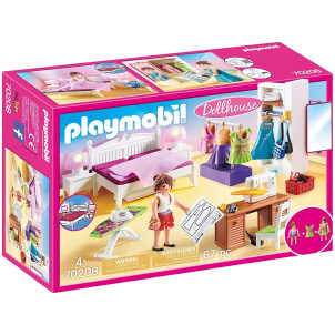 Playmobil Υπνοδωμάτιο Με Ατελιέ Ραπτικής (70208) Α