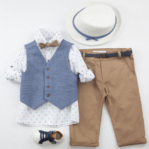 Ολοκληρωμένο σετ βάπτισης αγόρι Bambolino Jones 9439 narlis.gr