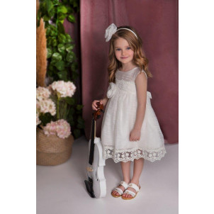 Ολοκληρωμένο πακέτο σετ βάπτισης με αυτό το φόρεμα Baby bloom 120.103 narlis.gr