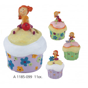 Κουμπαράς Cupcakes Κοριτσάκι (Α1185) Προσφορά
