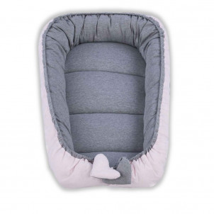 Βρεφική φωλιά Tuttolina Grey Pink TUK01-GP, narlis.gr