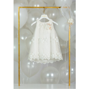 Ολοκληρωμένο σετ βάπτισης κορίτσι Piccolino SILVIA DR20S25 IVORY narlis.gr