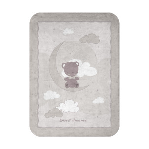 Kikka Boo Super soft Κουβέρτα 80/110cm Dream Big Beige, 2024-2025