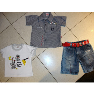 Σετάκι 3τμχ Βρεφικό Μπλε Trax 7515