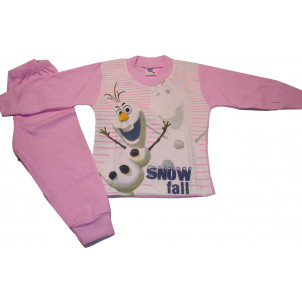 Πυζάμα M/Μ Χιονάνθρωπος (Ροζ) (Κωδ.489.68.030)