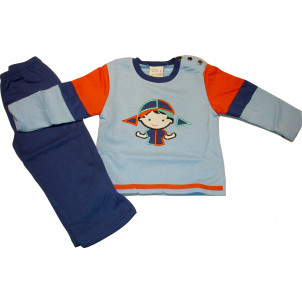 Πυζάμα M/Μ Φούτερ (Σιελ) (Κωδ.301.68.009)