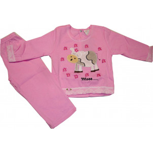 Πυζάμα M/Μ Φούτερ (Ροζ) (Κωδ.301.95.005)