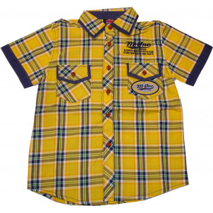 Πουκάμισο KΜ Καρώ (Κίτρινο) (Κωδ.618.32.007)