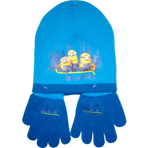 Σκούφος & Γάντια Minions Disney (Τυρκουάζ) (Κωδ.200.503.002)