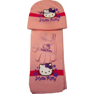 Σκουφάκι & Κασκόλ & Γάντια H.Kitty Disney (Ροζ) (Κωδ.115.503.005)
