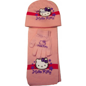 Σκουφάκι & Κασκόλ & Γάντια H.Kitty Disney (Ροζ) (Κωδ.115.503.005)