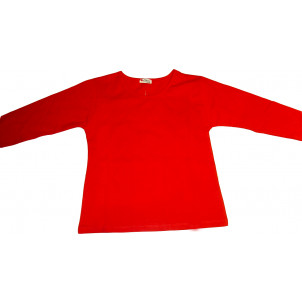 Μπλούζα Μονόχρωμη Βαμβακολύκρα (Κόκκινο) (Κωδ.583.532.001)