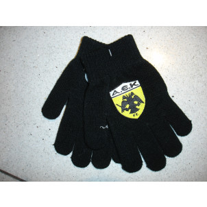 Γάντια Πλεκτά ΑΕΚ (Μαύρο) (Κωδ.214.90.054)