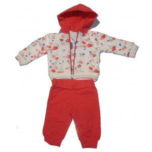 Φόρμα 3 τμχ Ζακέτα Βρεφική (Κοραλί) (Κωδ.291.330.041+44)