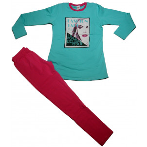 Φόρμα Φούτερ Παιδική Fashion (Τυρκουάζ) (#077.039.012+50#)