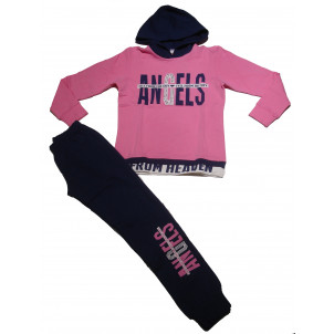 Φόρμα Κουκούλα Παιδική Angels (Ροζ) (#077.039.011+3#)