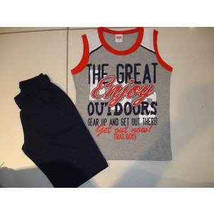 Σετ Παιδικό X/Μ Μακώ (Γκρι Ανοιχτό) (Κωδ.077.43.106)