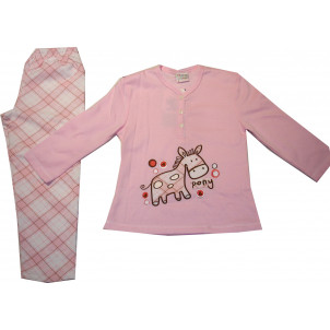 Πυζάμα M/Μ Φούτερ (Ροζ) (Κωδ.301.95.009)