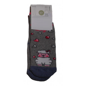 Αντιολισθητικές Κάλτσες Προβατάκι (Γκρι Ανοιχτό) (#304.064.002+15#)