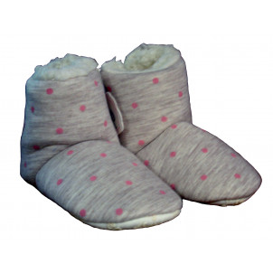 Παντοφλάκια με Γούνα Πουά (Ροζ) (#747.349.010+3#)