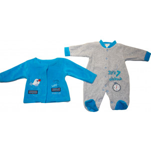 Φορμάκι Βελουτέ Ζακέτα Τυρκουάζ 17107