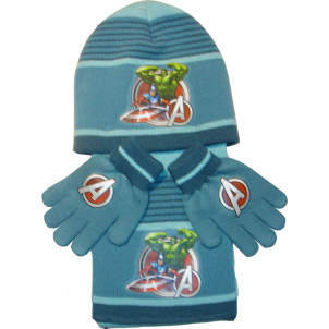 Σκουφάκι & Κασκόλ & Γάντια Avengers Disney (Γκρι) (Κωδ.200.503.016)