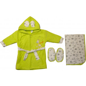 Μπουρνούζι - Πετσέτα - Παντόφλες (Λαχανί) (Κωδ.747.344.000.)