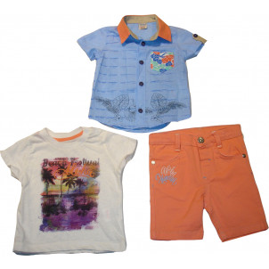 Σετ Πουκάμισο Μπλούζα Και Βερμούδα 077.129.070