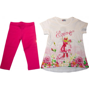 Μπλουζοφόρεμα & Κολάν (Φουξ) (Κωδ.291.87.581)