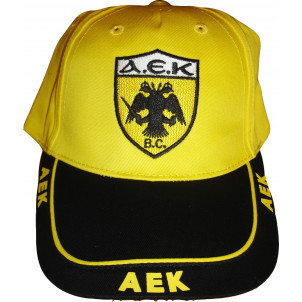 Καπέλο Jockey Α.Ε.Κ. (Κίτρινο) (Κωδ.214.512.008)