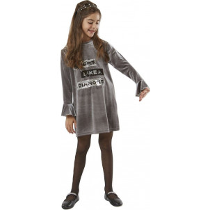 Φόρεμα Βελουτέ Παιδικό  Σκούρο Γκρι Εβίτα 198067.  291.086.065