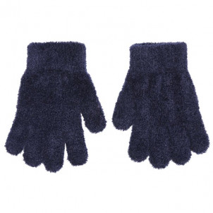 Γάντια Πλεκτά (Μπουκλέ) Μονόχρωμα (Μπλε) (Κωδ.200.90.021)