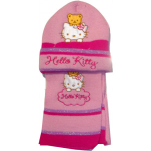 Σκουφάκι & Κασκόλ Hello Kitty Disney (Ροζ) (Κωδ.161.503.209)