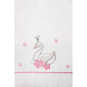 Λαδοπανο βαπτισης με θεμα τον κυκνο για κοριτσια Κ723  la christine