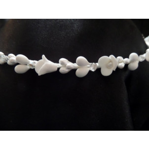 Στέφανα silea πορσελάνη με stras (Κωδ.Ν268)