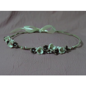 Στέφανα silea πορσελάνη και περλίτσες (Κωδ.Ν-350)