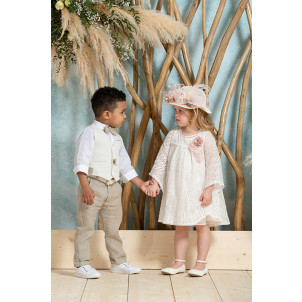 Ολοκληρωμένο πακέτο βάπτισηs με αυτό το κουστούμι (Neonato Κωδ.ΝΑ006-1) Με βαλίτσα rain η παγκάκι θρανίο!