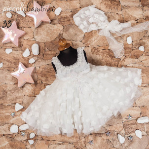 Ολοκληρωμένο σετ βάπτισης κορίτσι Piccolo bambino μήλο 371-33 narlis.gr