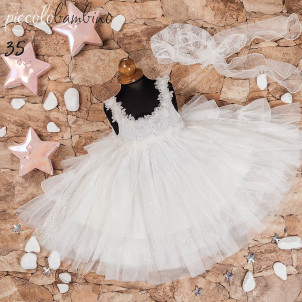 Ολοκληρωμένο σετ βάπτισης κορίτσι Piccolo bambino 382-35 narlis.gr