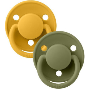 Bibs Πιπίλα Καουτσούκ Σετ 2τμχ De Lux Honey Bee-Olive 0-6m, 2024